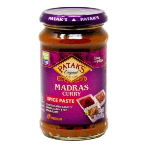 PATAK'S ORIGINAL SPICE PASTE MEDIUM MADRAS CURRY GLUTEN FREE 10 OZ