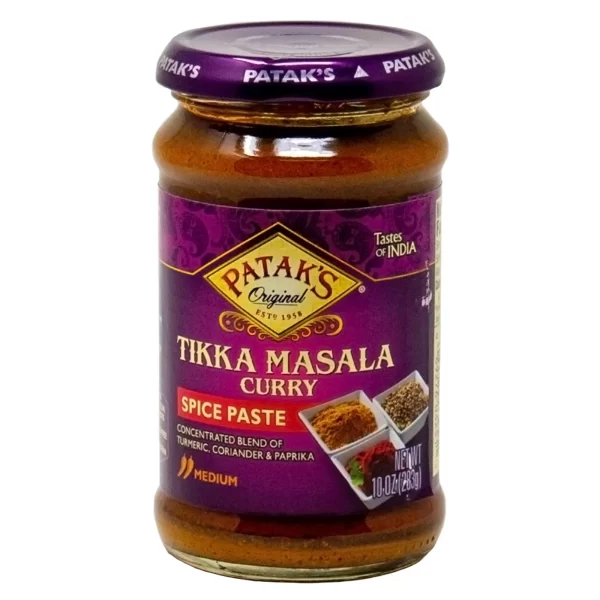 PATAK'S ORIGINAL SPICE PASTE MEDIUM TIKKA MASALA CURRY GLUTEN FREE 10 OZ