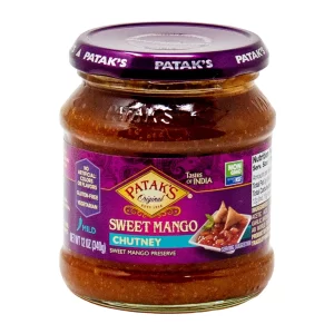 PATAK'S ORIGINAL SWEET MANGO CHUTNEY MILD GLUTEN FREE 12 OZ