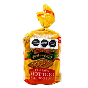 BENAVENTO BREAD HOT DOG BUNS TRANS FAT FREE 360 G.