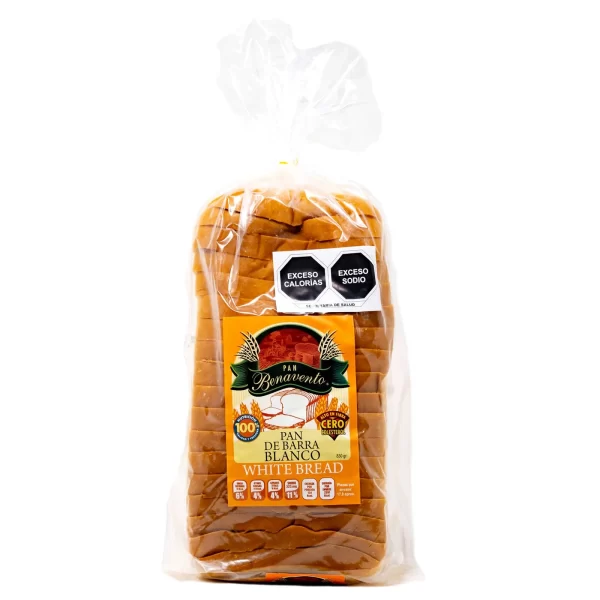 BENAVENTO BREAD WHITE TRANS FAT FREE 830 G.
