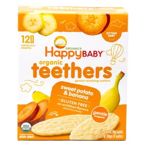 HAPPY BABY TEETHERS SWEET POTATO & BANANA ORGANIC 12-0.14 OZ